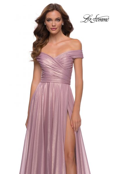 off the shoulder prom dresses